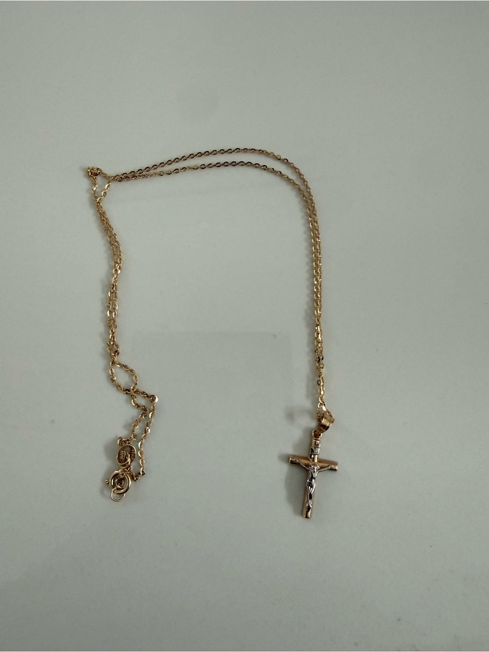 14k Gold Cross Pendant Necklace - Women Jewelry